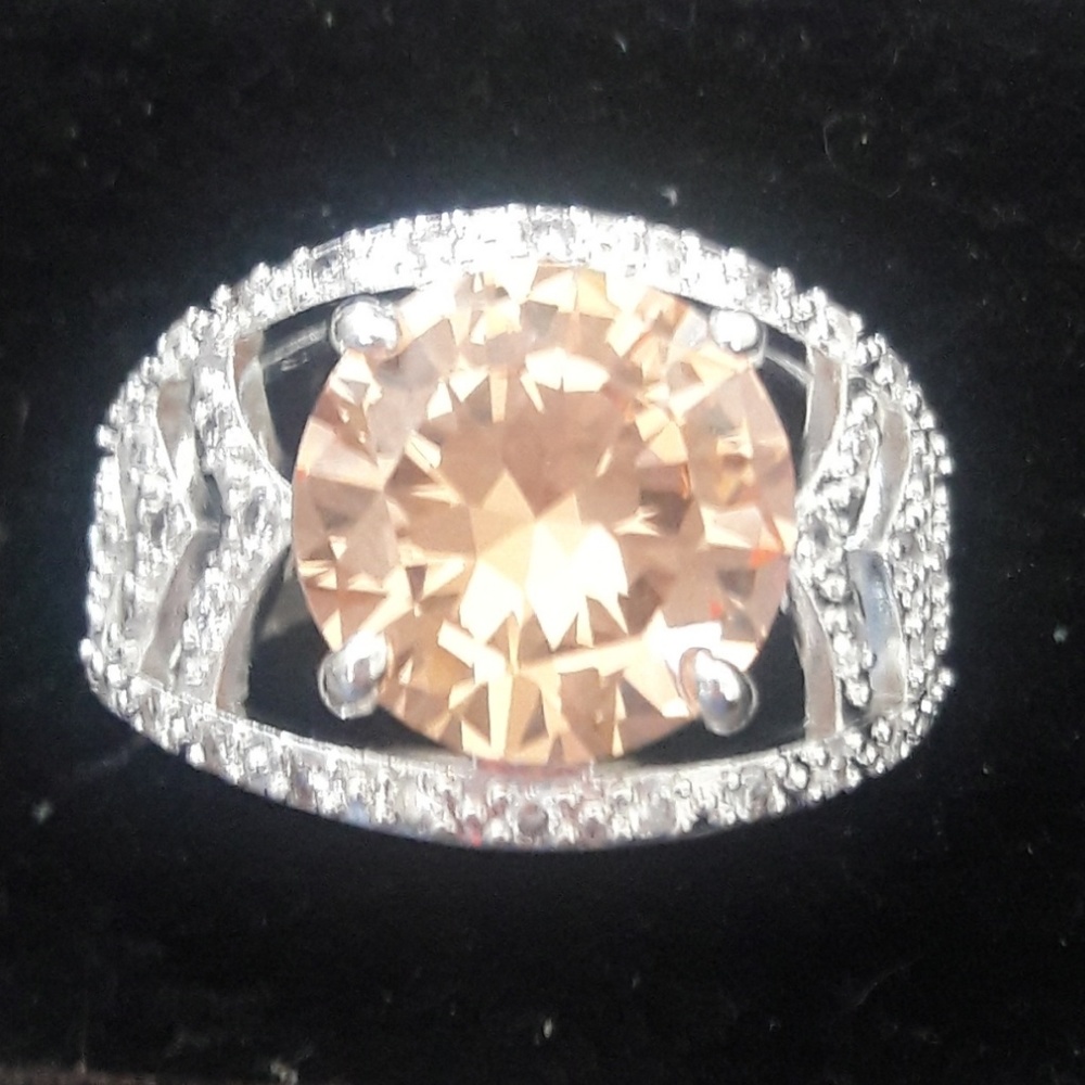 925 sterling silver citrine ring - Picture 5 of 6
